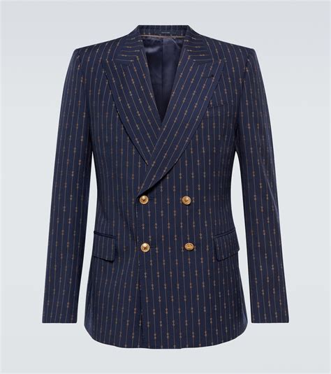 gucci leather perforated suit|farfetch gucci suit jacket.